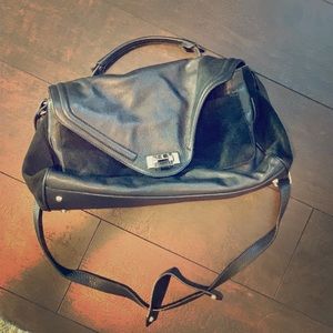 Sandro leather messenger bag purse
